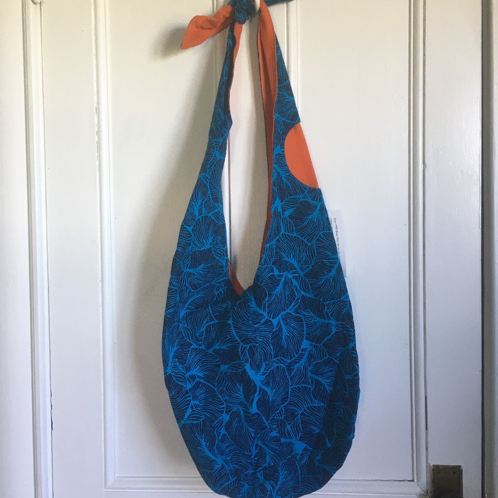 NWT World Folk Art Reversible Cotton Crossbody Bag
